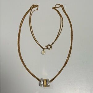 Marc by Marc Jacobs Mixed Metal Triple Nut Bolt Charm Necklace